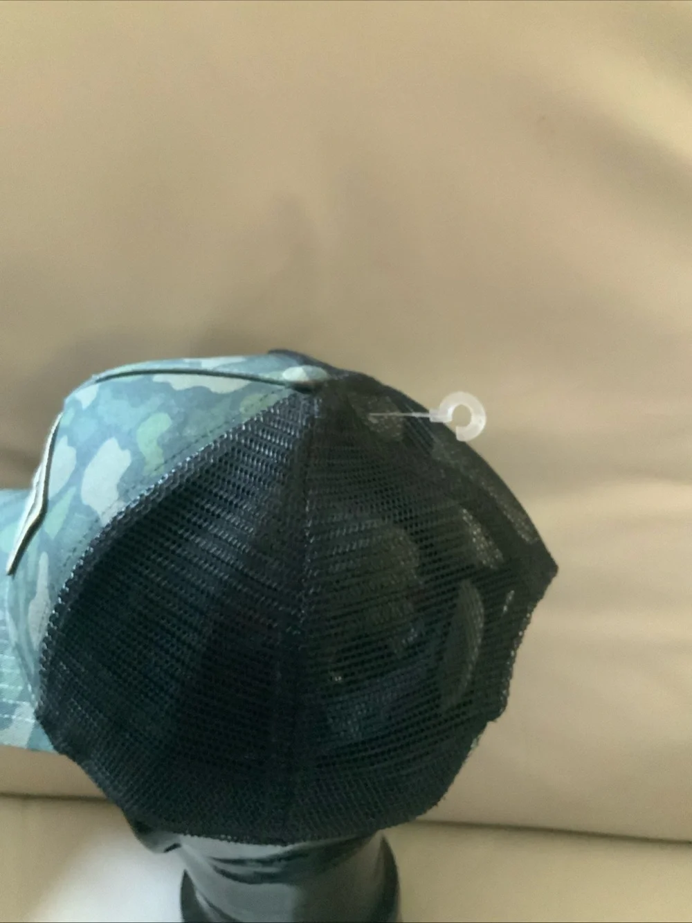 Yeti Green Camo Patch Trucker hunting Cap. Mesh and adjustable strap. NWOT.